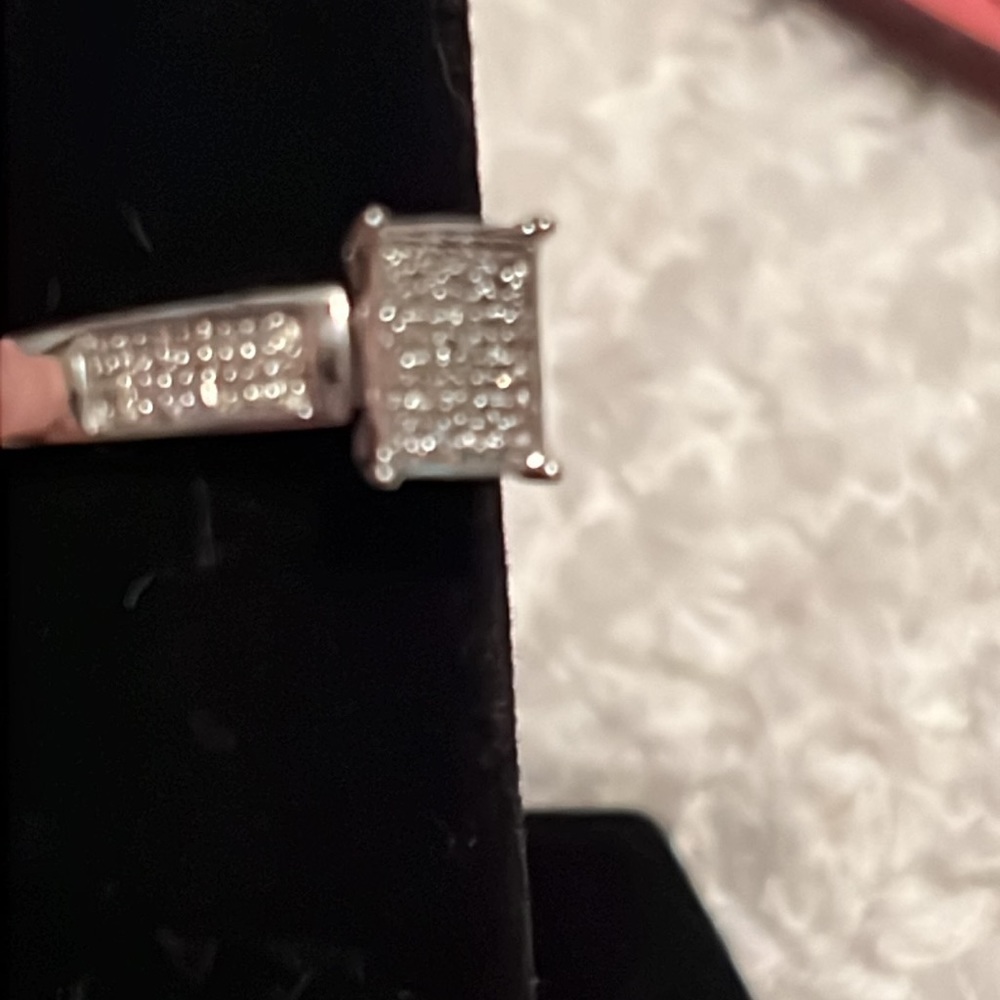 WGP SS diamond ring - Picture 4 of 5